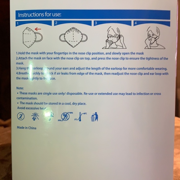 NWT KN95 adult  protective face mask 50 mask each box . 200 count - Picture 4 of 9